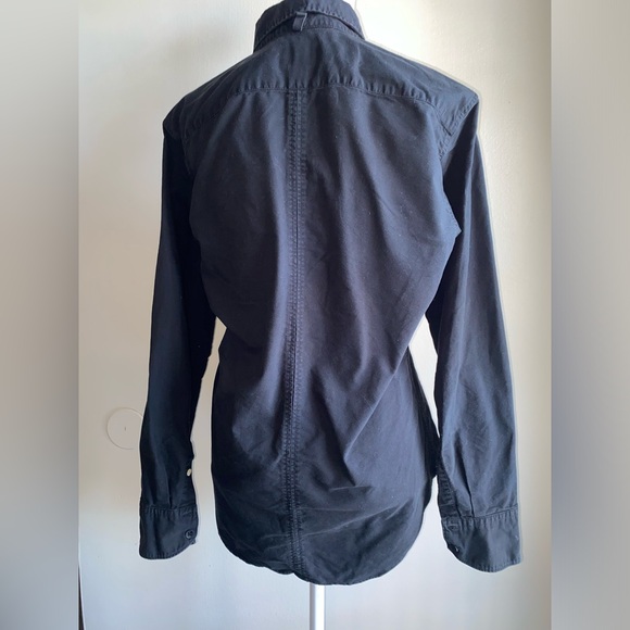 RAG & BONE FIT 2 TOMLIN COTTON SHIRT IN CHARCOAL GREY - Picture 12 of 14